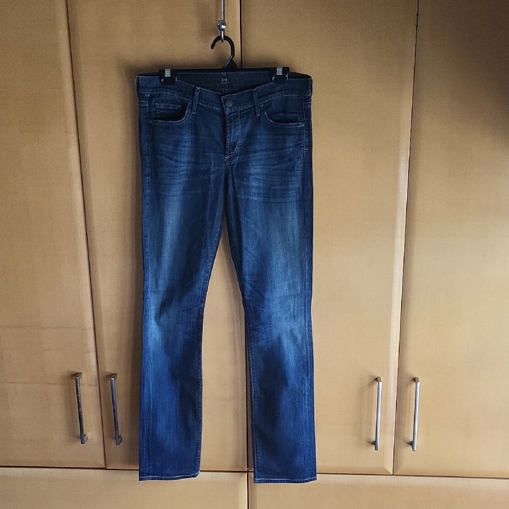 Citizens Of Humanity AVA low rise Blue Straight Leg Jeans